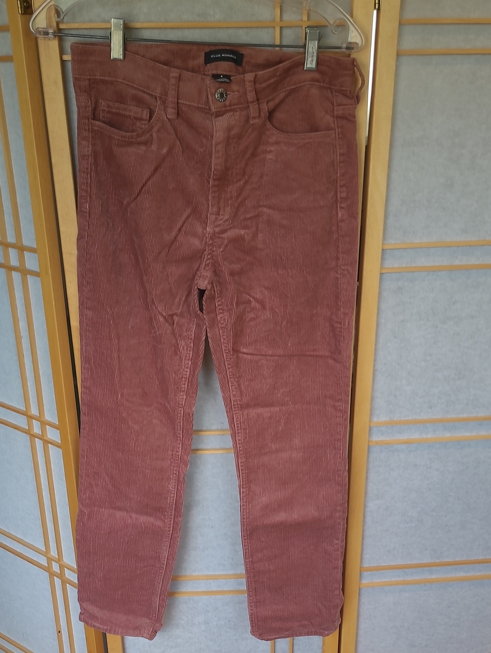 Club Monaco Dusty Rose Corduroy Pants